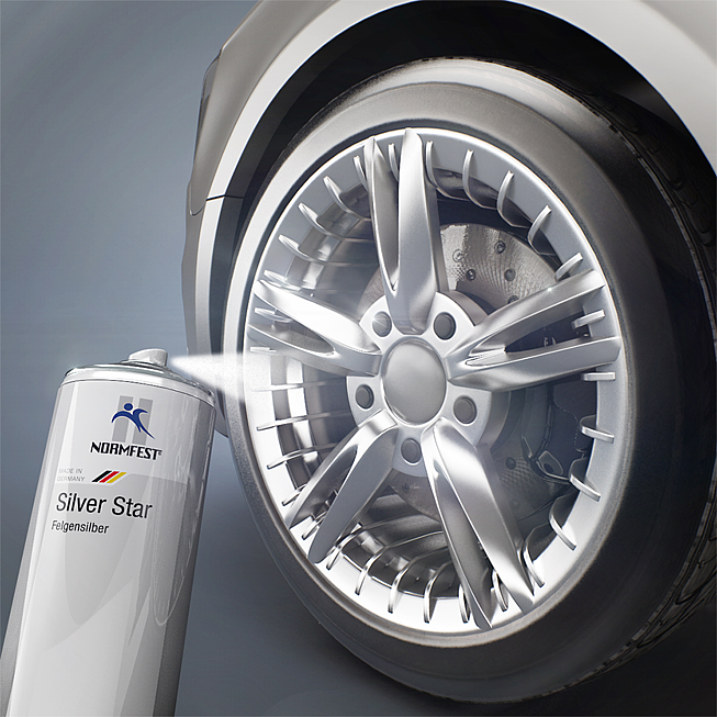 Stř&iacute;brn&aacute; barva disků kol Silver-Star