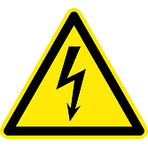 Varovný štítek "Varování před elektrickým napětím"