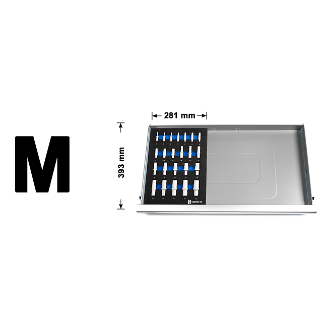Sada n&aacute;strčn&yacute;ch kl&iacute;čů 1/4 ", 3/8", 1/2 ", dlouh&aacute;