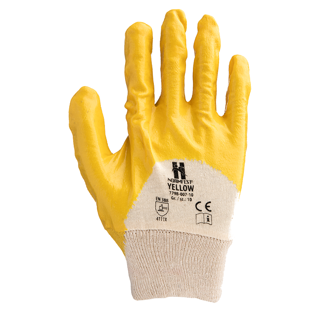Nitrilové ochranné rukavice "ŽLUTÉ"