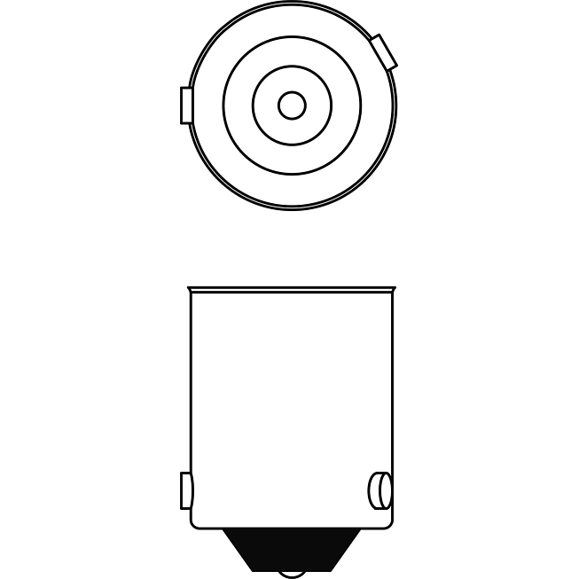 12V 21W halogenov&aacute; mini