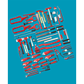 HAZET Sortiment nářadí 0-179NX/65ALU ∙ 65-dílný