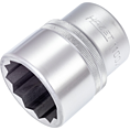 HAZET Nástrčná hlavice 1100Z-41 ∙ 1 palec (25 mm) čtyřhran dutý ∙ Profil vnější dvojitý šestihran ∙ Velikost 41 mm