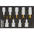 HAZET Sada nástrčných hlavic ∙ TORX® 163-271/9 ∙ 1/2 palce (12,5 mm) čtyřhran dutý ∙ Vnitřní profil TORX® ∙ 9-dílný ∙ T20 – T60