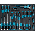 HAZET Sada šroubováků 163-526/41N ∙ Plochý profil, Křížový profil PH, Vnitřní profil TORX®, Profil vnitřní šestihran ∙ 41-dílný ∙ 0,4 x 2,5 – 1,2 x 7 ∙ 1,5 – 10 ∙ PH0 – PH3 ∙ T9 – T40