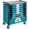 HAZET Dílenský vozík Asistent 179NXL-8S1/425 ∙ 425-dílný ∙ Zásuvky, nízké: 7× 81 x 696 x 398 mm ∙ Zásuvky, vysoké: 1× 166 x 696 x 398 mm