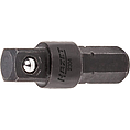 HAZET Adaptér 2304N ∙ 1/4 palce (6,3 mm) šestihran masivní ∙ 1/4 palce (6,3 mm) čtyřhran masivní ∙ Délka: 25 mm