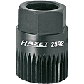 HAZET Adapt&eacute;r pro řemenice kl&iacute;nov&eacute;ho (žebrov&eacute;ho) řemenu 2592 ∙ 17 mm vněj&scaron;&iacute; &scaron;estihran ∙ Ozuben&yacute; profil ∙ Velikost 19,6 mm