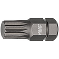 HAZET Bit 2597-03 ∙ 5/16 palce (8 mm) šestihran masivní ∙ Vnitřní ozubený profil XZN ∙ Velikost M8