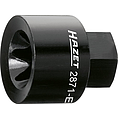 HAZET Nástrčná hlavice pro brzdové třmeny 2871-E24 ∙ 22 mm vnější šestihran ∙ Vnější profil TORX® ∙ Velikost E24