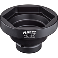 HAZET Nástrčný klíč pro matice náprav UV 4937-S80 ∙ 3/4 palce (20 mm) čtyřhran dutý ∙ Profil vnější šestihran ∙ Velikost 80 mm