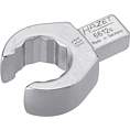 HAZET Nástrčný očkový maticový klíč ∙ otevřený 6612C-18 ∙ 9 x 12 mm nástrčný čtyřhran masiv ∙ Profil vnější dvojitý šestihran ∙ Velikost 18 mm