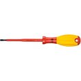 HAZET Elektrikářský šroubovák ∙ s ochrannou izolací 810VDE-40 ∙ Plochý profil ∙ Velikost 0,8 x 4 mm