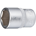 HAZET Nástrčná hlavice 850-12 ∙ 1/4 palce (6,3 mm) čtyřhran dutý ∙ Trakční profil vnější šestihran ∙ Velikost 12 mm