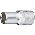 HAZET Nástrčná hlavice 850-6 ∙ 1/4 palce (6,3 mm) čtyřhran dutý ∙ Trakční profil vnější šestihran ∙ Velikost 6 mm