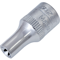 HAZET Nástrčná hlavice 850-E5 ∙ 1/4 palce (6,3 mm) čtyřhran dutý ∙ Vnější profil TORX® ∙ Velikost E5