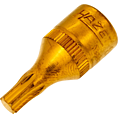 HAZET Nástrčná hlavice 8502-T27 ∙ 1/4 palce (6,3 mm) čtyřhran dutý ∙ Vnitřní profil TORX® ∙ Velikost T27