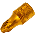 HAZET Nástrčná hlavice 8507-PZ3 ∙ 1/4 palce (6,3 mm) čtyřhran dutý ∙ Profil Pozidriv PZ ∙ Velikost PZ3