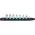 HAZET SmartRail s 7 nástrčnými místy 850E-SR/7 ∙ 1/4 palce (6,3 mm) čtyřhran dutý ∙ Vnější profil TORX® ∙ 7-dílný ∙ E5 ∙ E6 ∙ E7 ∙ E8 ∙ E10 ∙ E11 ∙ E12