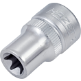 HAZET Nástrčná hlavice 880-E10 ∙ 3/8 palce (10 mm) čtyřhran dutý ∙ Vnější profil TORX® ∙ Velikost E10