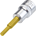 HAZET Nástrčná hlavice 8801A-5/32 ∙ 3/8 palce (10 mm) čtyřhran dutý ∙ Profil vnitřní šestihran ∙ Velikost 5/32″