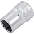 HAZET Nástrčná hlavice 880AZ-7/16 ∙ 3/8 palce (10 mm) čtyřhran dutý ∙ Vnější dvojitý šestihran trakční profil ∙ Velikost 7/16″
