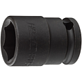 HAZET Nástrčná hlavice pro rázový a strojový utahovák 880S-16 ∙ 3/8 palce (10 mm) čtyřhran dutý ∙ Trakční profil vnější šestihran ∙ Velikost 16 mm