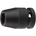 HAZET Nástrčná hlavice pro rázový a strojový utahovák 880S-9 ∙ 3/8 palce (10 mm) čtyřhran dutý ∙ Trakční profil vnější šestihran ∙ Velikost 9 mm