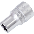 HAZET Nástrčná hlavice 900-10 ∙ 1/2 palce (12,5 mm) čtyřhran dutý ∙ Trakční profil vnější šestihran ∙ Velikost 10 mm