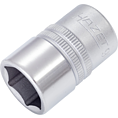 HAZET Nástrčná hlavice 900-17 ∙ 1/2 palce (12,5 mm) čtyřhran dutý ∙ Trakční profil vnější šestihran ∙ Velikost 17 mm