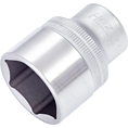 HAZET Nástrčná hlavice 900-27 ∙ 1/2 palce (12,5 mm) čtyřhran dutý ∙ Trakční profil vnější šestihran ∙ Velikost 27 mm
