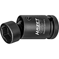 HAZET Kloubová nástrčná hlavice pro rázový a strojový utahovák 900SG-17 ∙ 1/2 palce (12,5 mm) čtyřhran dutý ∙ Trakční profil vnější šestihran ∙ Velikost 17 mm