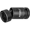 HAZET Kloubová nástrčná hlavice pro rázový a strojový utahovák 900SG-21 ∙ 1/2 palce (12,5 mm) čtyřhran dutý ∙ Trakční profil vnější šestihran ∙ Velikost 21 mm