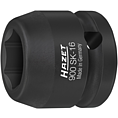 HAZET Nástrčná hlavice pro rázový a strojový utahovák 900SK-16 ∙ 1/2 palce (12,5 mm) čtyřhran dutý ∙ Trakční profil vnější šestihran ∙ Velikost 16 mm