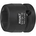 HAZET Nástrčná hlavice pro rázový a strojový utahovák 900SK-18 ∙ 1/2 palce (12,5 mm) čtyřhran dutý ∙ Trakční profil vnější šestihran ∙ Velikost 18 mm