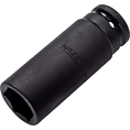 HAZET Nástrčná hlavice pro rázový a strojový utahovák 900SLG-22 ∙ 1/2 palce (12,5 mm) čtyřhran dutý ∙ Trakční profil vnější šestihran ∙ Velikost 22 mm