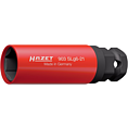 HAZET Nástrčná hlavice pro rázový a strojový utahovák 903SLG6-21 ∙ 1/2 palce (12,5 mm) čtyřhran dutý, 24 mm vnější šestihran ∙ Trakční profil vnější šestihran ∙ Velikost 21 mm