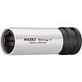HAZET Nástrčná hlavice pro rázový, strojový utahovák ∙ hybridní zvláštní profil na šrouby kol 905SLG-17 ∙ 1/2 palce (12,5 mm) čtyřhran dutý ∙ Speciální profil hybrid na šrouby kol ∙ Velikost 17 mm