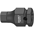 HAZET Nástrčná hlavice pro rázový, strojový utahovák 985S-14 ∙ 1/2 palce (12,5 mm) čtyřhran dutý ∙ Profil vnitřní šestihran ∙ Velikost 14 mm