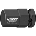 HAZET Nástrčná hlavice pro rázový, strojový utahovák 985S-22 ∙ 1/2 palce (12,5 mm) čtyřhran dutý ∙ Profil vnitřní šestihran ∙ Velikost 22 mm