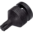 HAZET Nástrčná hlavice pro rázový a strojový utahovák 995S-T45 ∙ 1/2 palce (12,5 mm) čtyřhran dutý ∙ Vnitřní profil TORX® ∙ Velikost T45