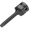 HAZET Nástrčná hlavice pro rázový a strojový utahovák 995S6-T40LG ∙ 1/2 palce (12,5 mm) čtyřhran dutý, 24 mm vnější šestihran ∙ Vnitřní profil TORX® ∙ Velikost T40