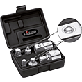 VIGOR Sada adaptérů ∙ V1293 ∙ 1/4 palce (6,3 mm) čtyřhran dutý, 3/8 palce (10 mm) čtyřhran dutý, 1/2 palce (12,5 mm) čtyřhran dutý, 3/4 palce (20 mm) čtyřhran dutý ∙ 1/4 palce (6,3 mm) čtyřhran masivní, 3/8 palce (10 mm) čtyřhran masivní, 1/2 palce (