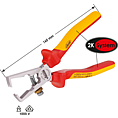 VIGOR Odizolovac&iacute; kle&scaron;tě VDE ∙ V2643 ∙ D&eacute;lka: 160 mm