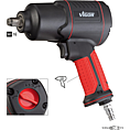 VIGOR Rázový utahovák (šroubovák) ∙ V4800 ∙ Povolovací moment maximální [Nm]: 1200 Nm ∙ 1/2 palce (12,5 mm) čtyřhran masivní ∙ 186,8 mm ∙ Výkonný dvojkladivový úderník