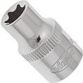 VIGOR T nástrčná hlavice ∙ V2143N ∙ 3/8 palce (10 mm) čtyřhran dutý ∙ Vnější profil TORX® ∙ Velikost E10