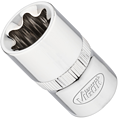 VIGOR T nástrčná hlavice ∙ V2197N ∙ 1/2 palce (12,5 mm) čtyřhran dutý ∙ Vnější profil TORX® ∙ Velikost E20