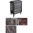 VIGOR Dílenský vozík řady L ∙ s nářadím ∙ V4219 ∙ 248-dílný ∙ Počet ks nářadí: 248