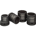VIGOR Sada n&aacute;strčn&yacute;ch hlavic pro r&aacute;zov&eacute; utahov&aacute;ky ∙ V5024 ∙ 3/4 palce (20 mm) čtyřhran dut&yacute; ∙ Vněj&scaron;&iacute; dvojit&yacute; &scaron;estihran profil ∙ 4-d&iacute;ln&yacute; ∙ 24 &middot; 30 &middot; 32 &middot; 36 ∙ Počet ks n&aacute;řad&iacute;: 4