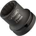 VIGOR N&aacute;strčn&aacute; hlavice pro r&aacute;zov&yacute; utahov&aacute;k ∙ V5025 ∙ 3/4 palce (20 mm) čtyřhran dut&yacute; ∙ Vněj&scaron;&iacute; dvojit&yacute; &scaron;estihran profil ∙ Velikost 24 mm